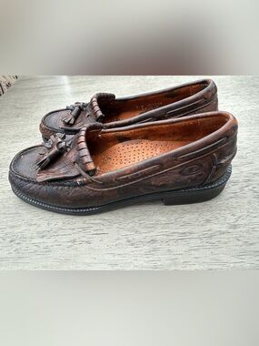 Dexter USA Vintage Leather Kiltie Loafers Mens 6M Fits Womens 5 5.5 Brown Luxury